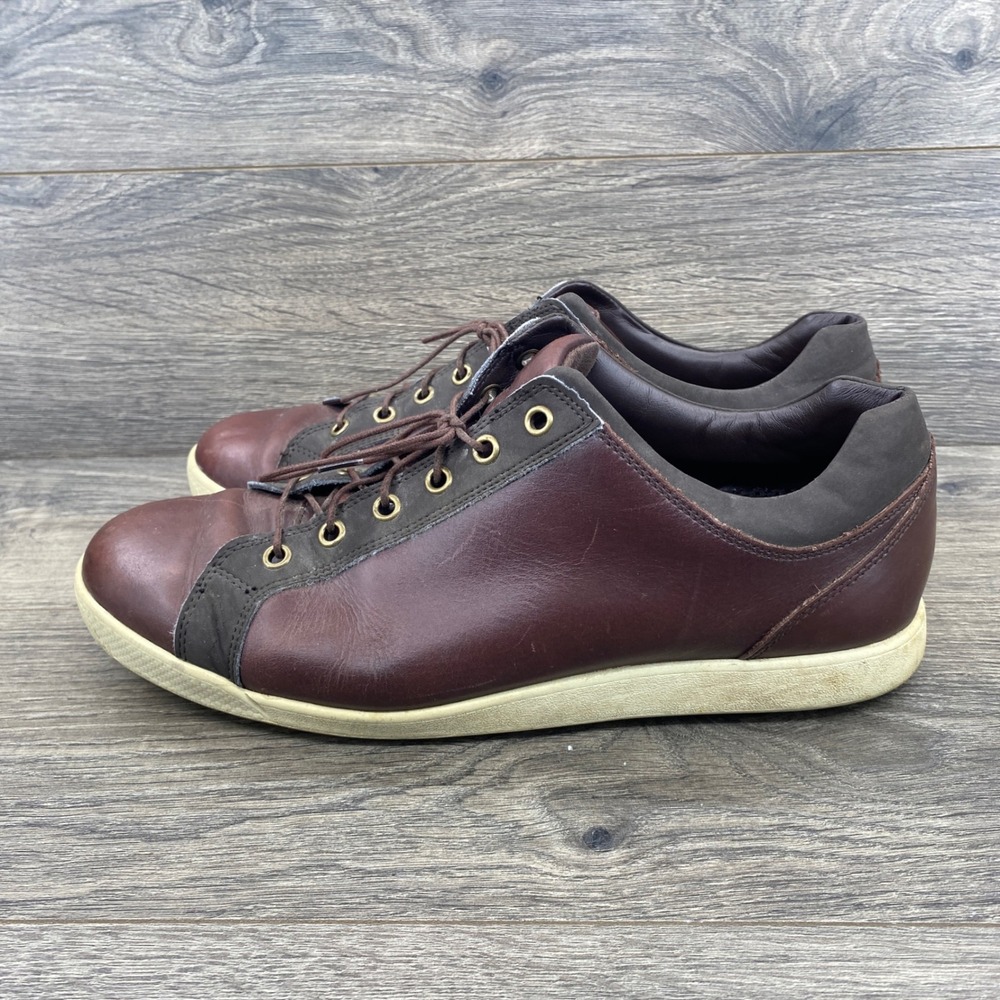 FootJoy Contour Casual Golf Shoes Men 10 Brown Leather Spikeless 54226
